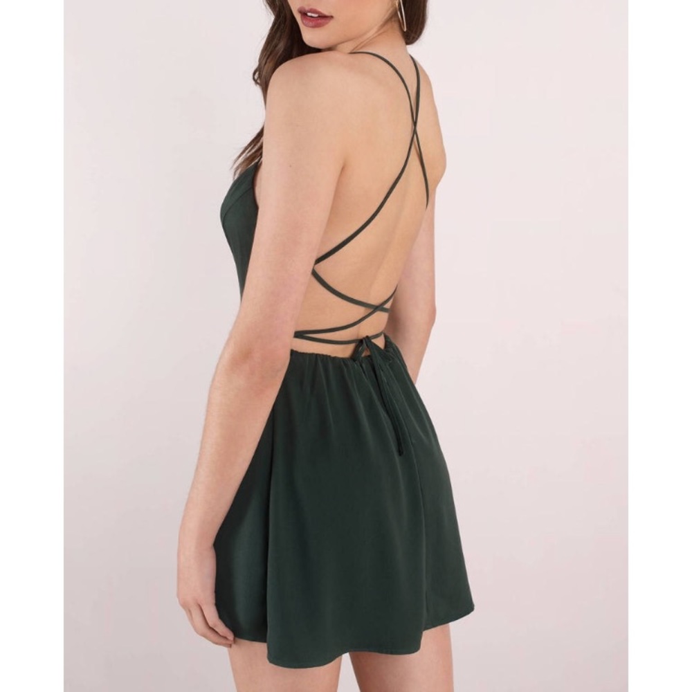 Open back skater dress